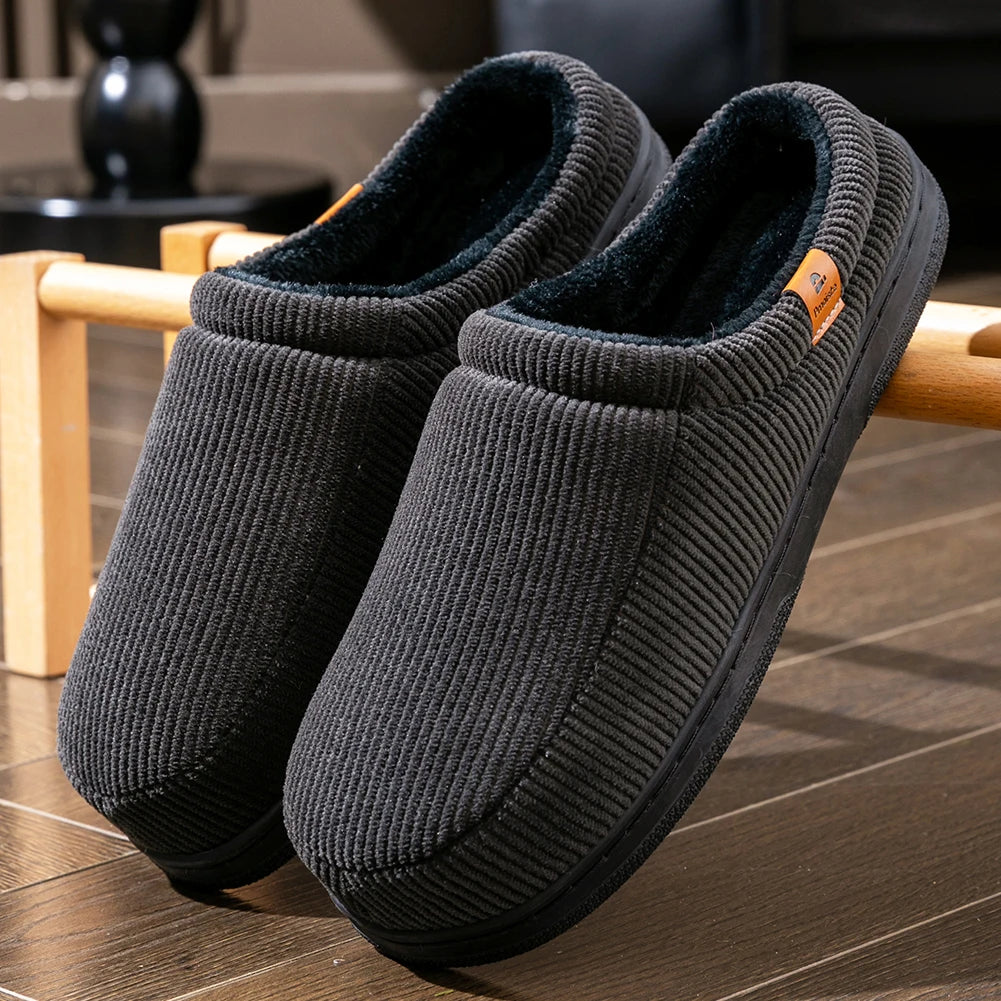 Pmoiste Men’s Plush Indoor Slippers