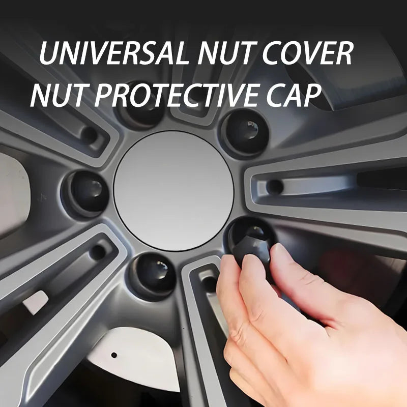 Black Wheel Lug Nut Covers – Set of 20