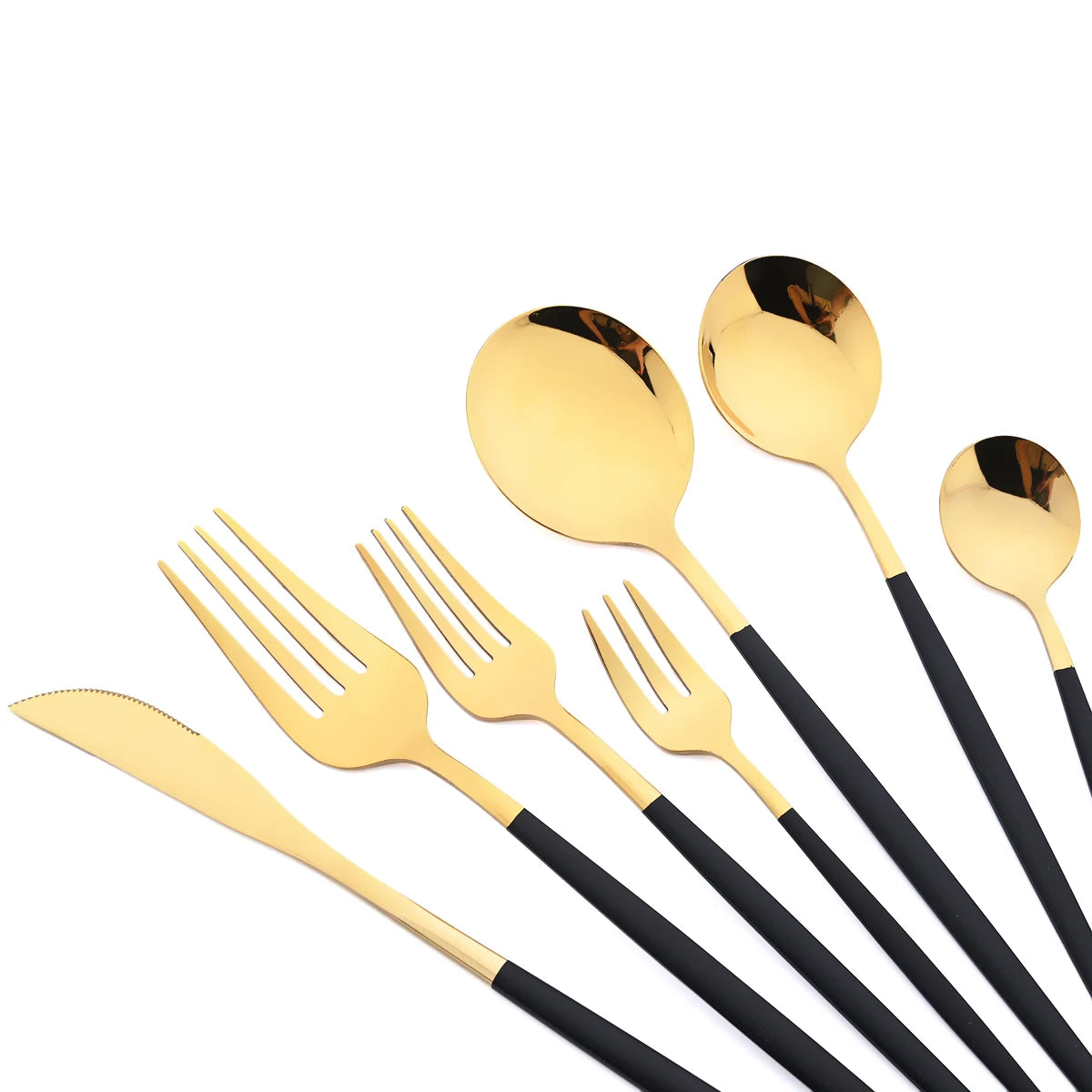 JAOER Stainless Steel Flatware — 48 Pieces