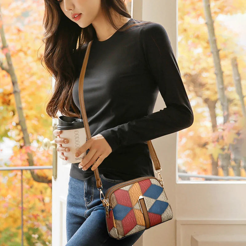 Yogodlns Women's Plaid Shoulder Bag