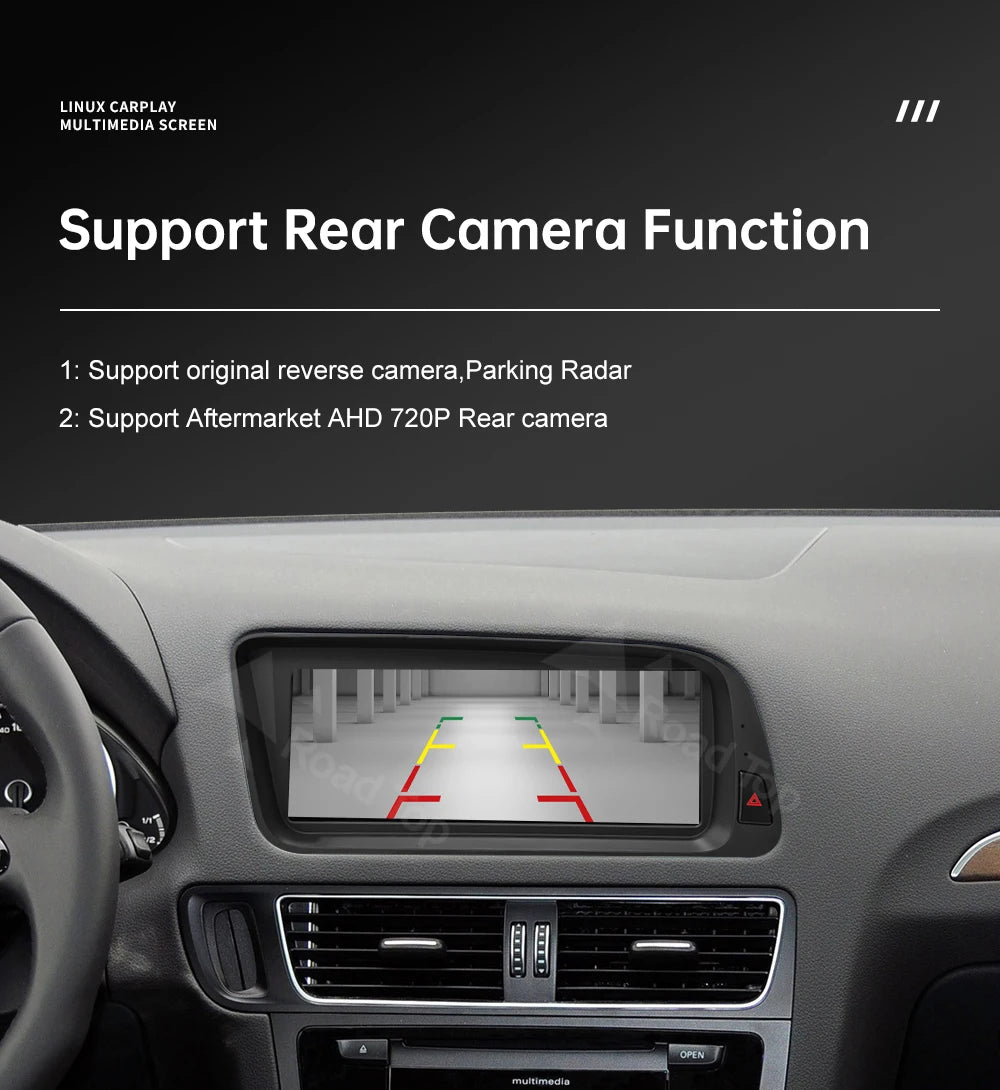 Road Top CarPlay Display for Audi Q5 2009–2017
