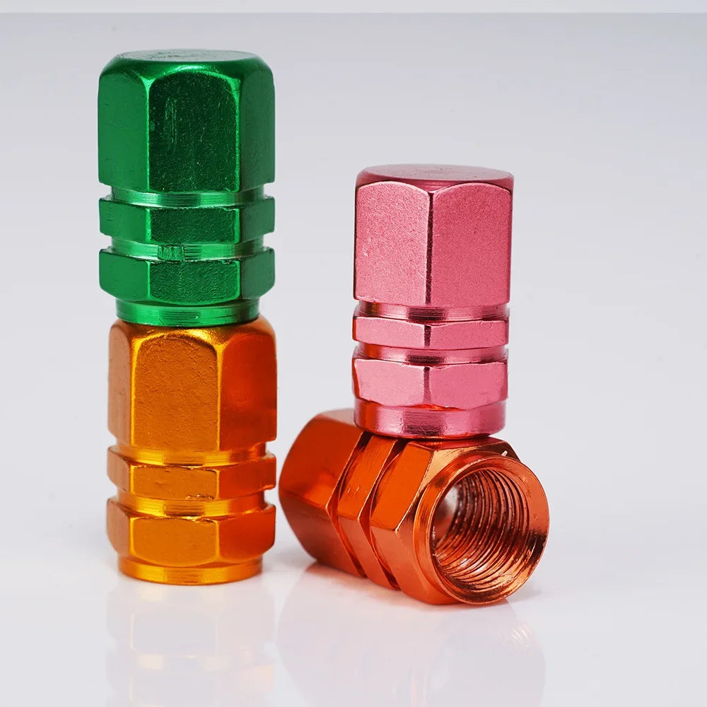 Aluminum Tire Valve Caps – Set of 4