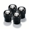 Metal Skull-Design Tire Valve Caps – Set of 4