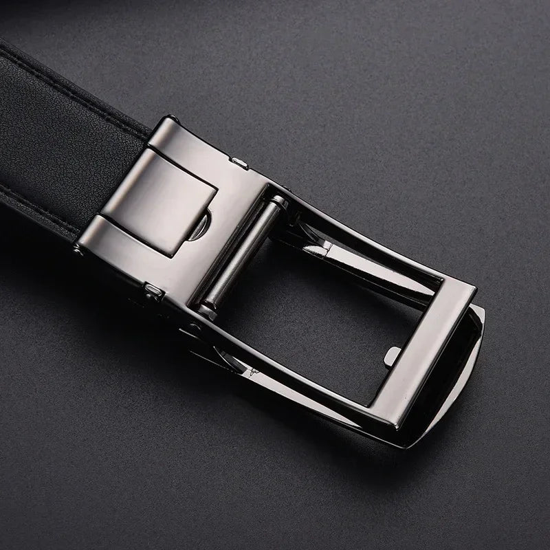 Men's PU Click-Buckle Casual Belt