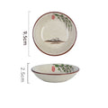 Flower and Bird Ceramic Sauce Dish — 9.5 cm