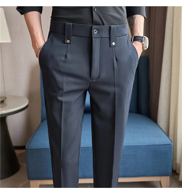 Men's Smart-Casual Stretch Dress Pants