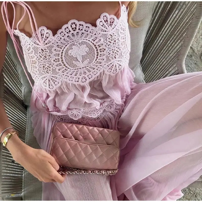 Women's Lace-Look Top and Pants — Top or Set Options