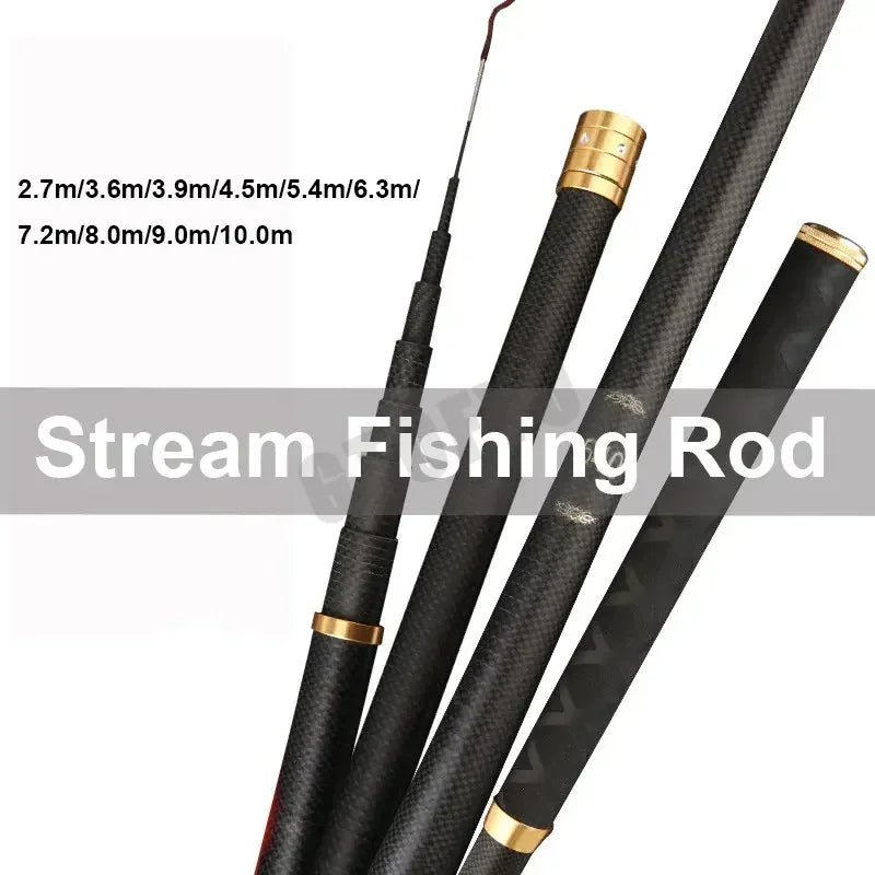 Telescopic Carbon Stream Fishing Pole