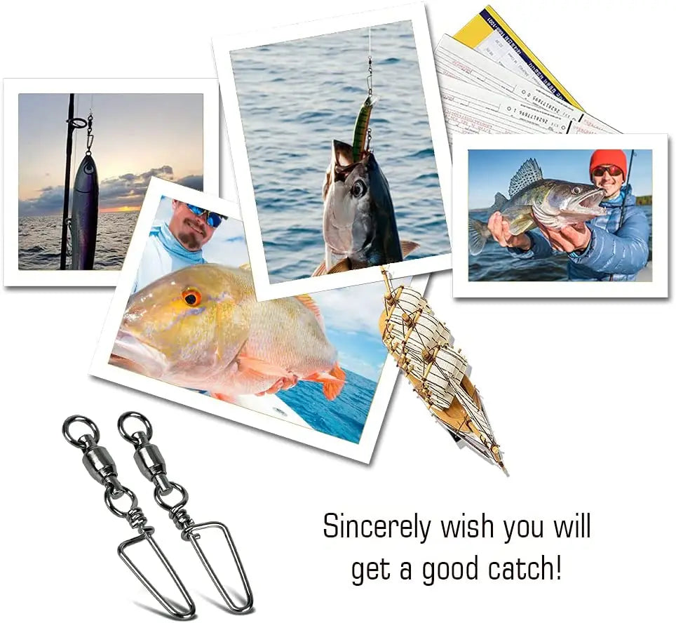 FishTrip Ball-Bearing Coastlock Snap Swivels