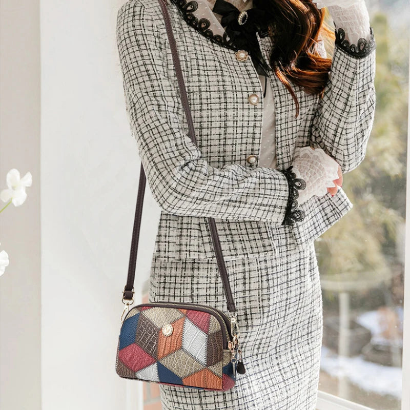 Yogodlns Women's Plaid Shoulder Bag