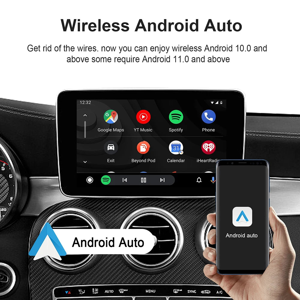 LEXXSON Wireless CarPlay & Android Auto AI Box
