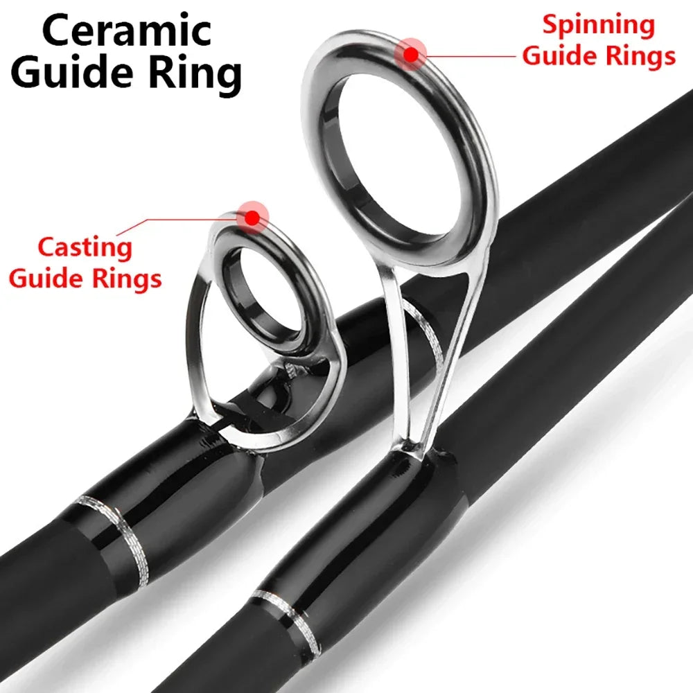 Carbon Fishing Rod with Two Tips — 2.7 or 3 m