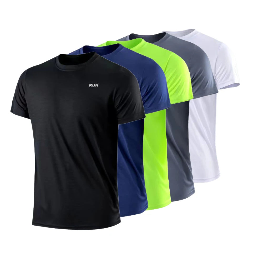 Men's Quick-Dry Short-Sleeve Athletic T-Shirt