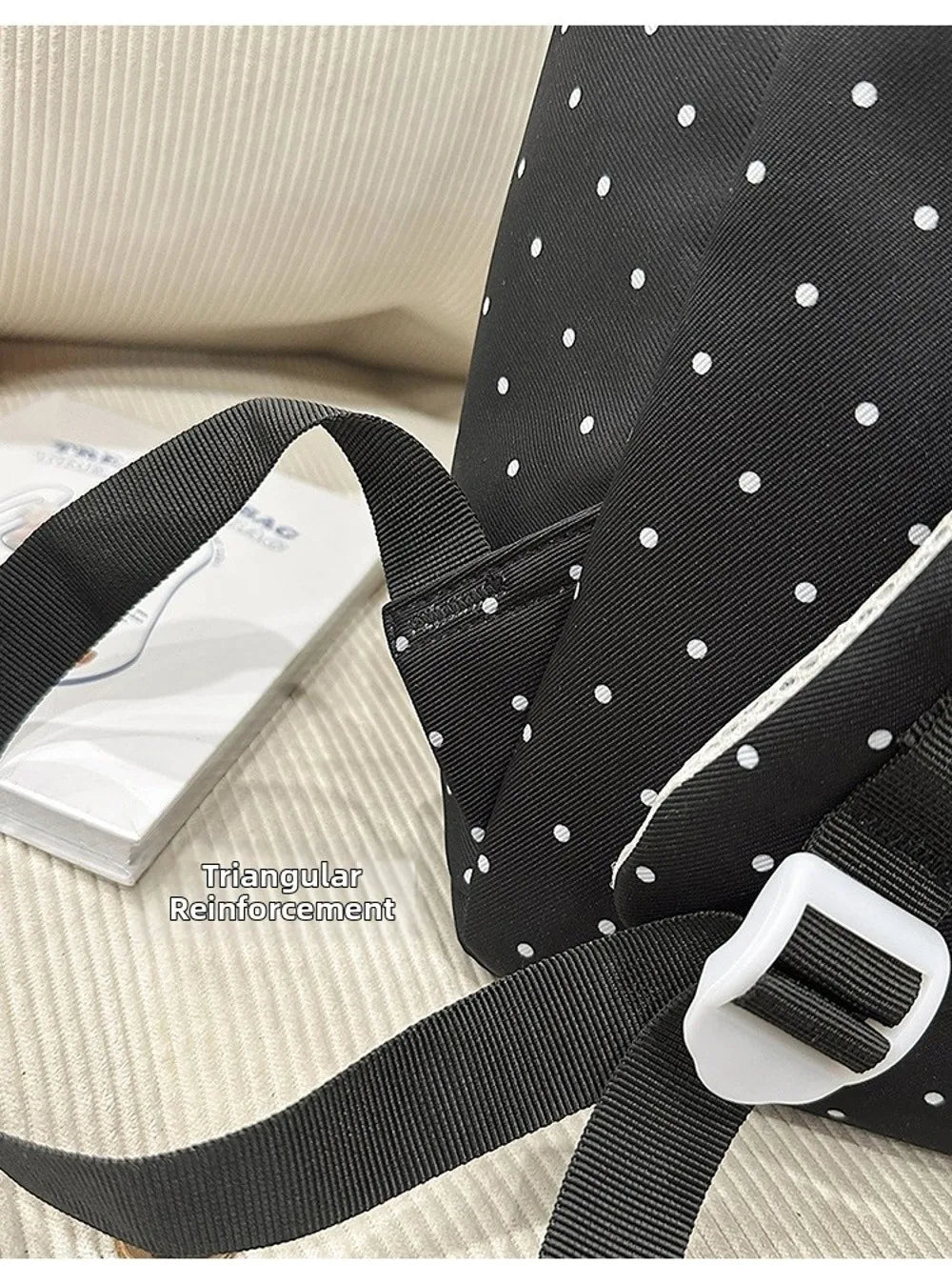 Piano-Key Print Lightweight Backpack
