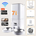 NITYERS 7L Camera Pet Feeder with Double Bowls