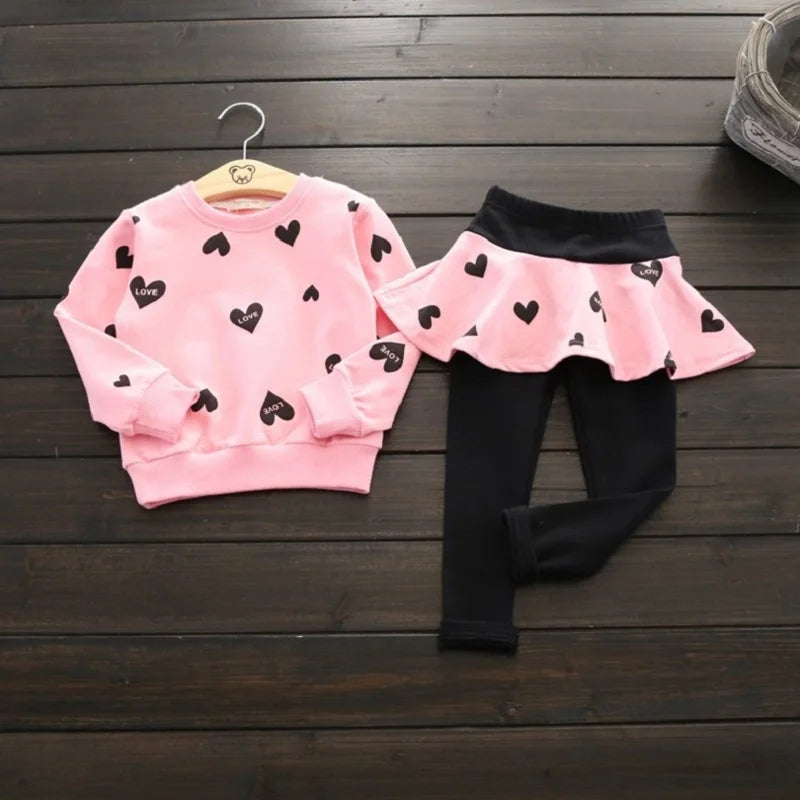 Girls' Long-Sleeve Outfit Set
