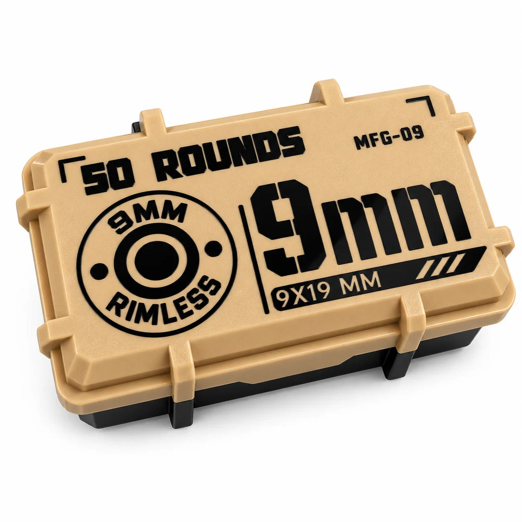 50-Round 9 mm Luger Ammunition Storage Box