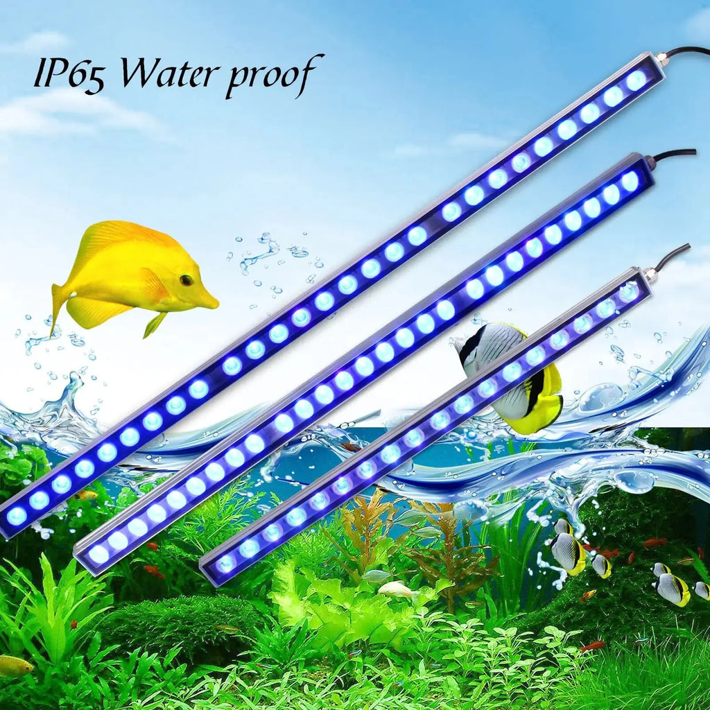 Populargrow 54W/81W/108W Aquarium Light with 470nm Blue Spectrum Leds Strip Light Beautiful Your Coral Reef Fish Tank Lamp Whispering Desires Shoppe