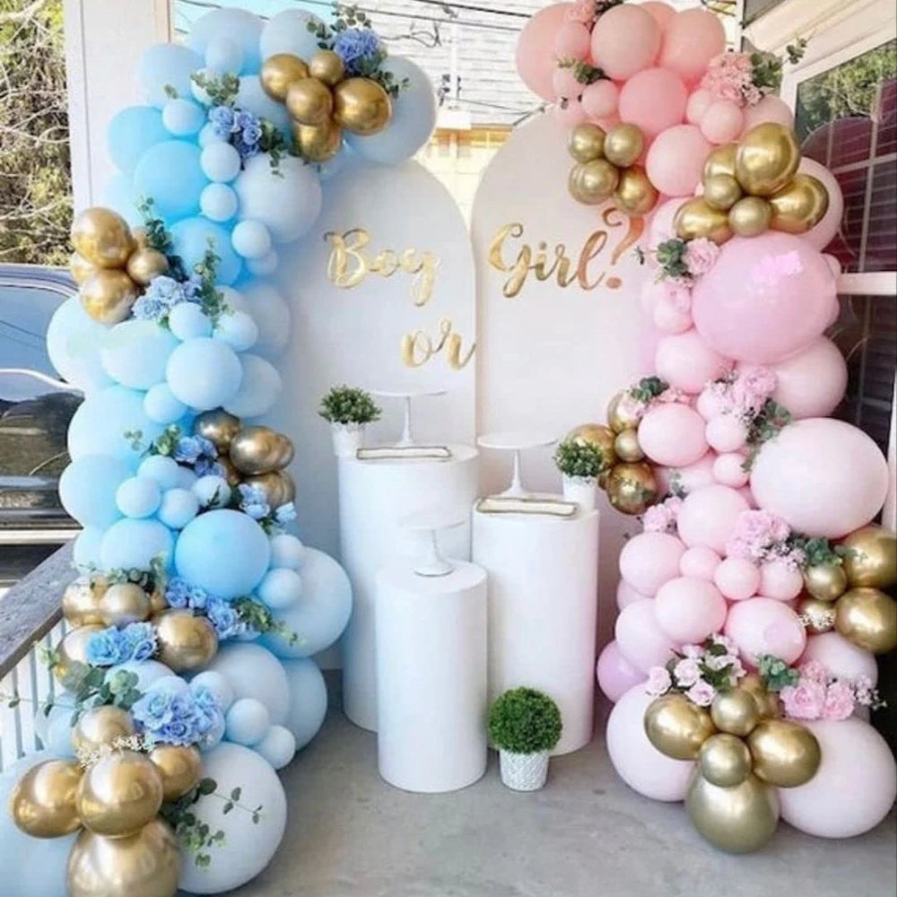 Pink & Blue Balloon Garland Kit Options