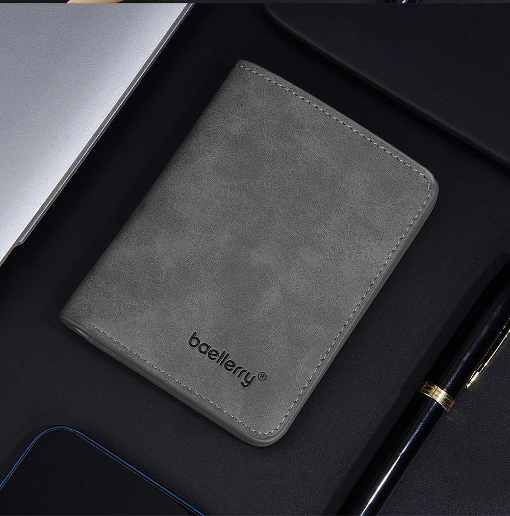 Baellerry Men's PU Wallet with Money Clip