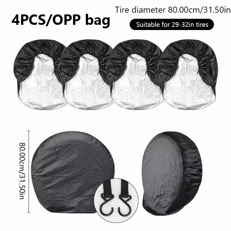 SEAMETAL Tire Covers – 29–32 Inch, 1 or 4 Pieces