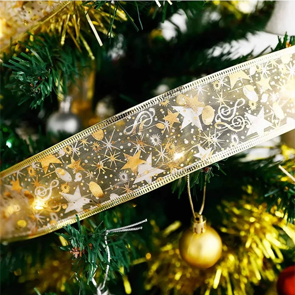 Christmas Ribbon Fairy Lights, 3 m or 5 m