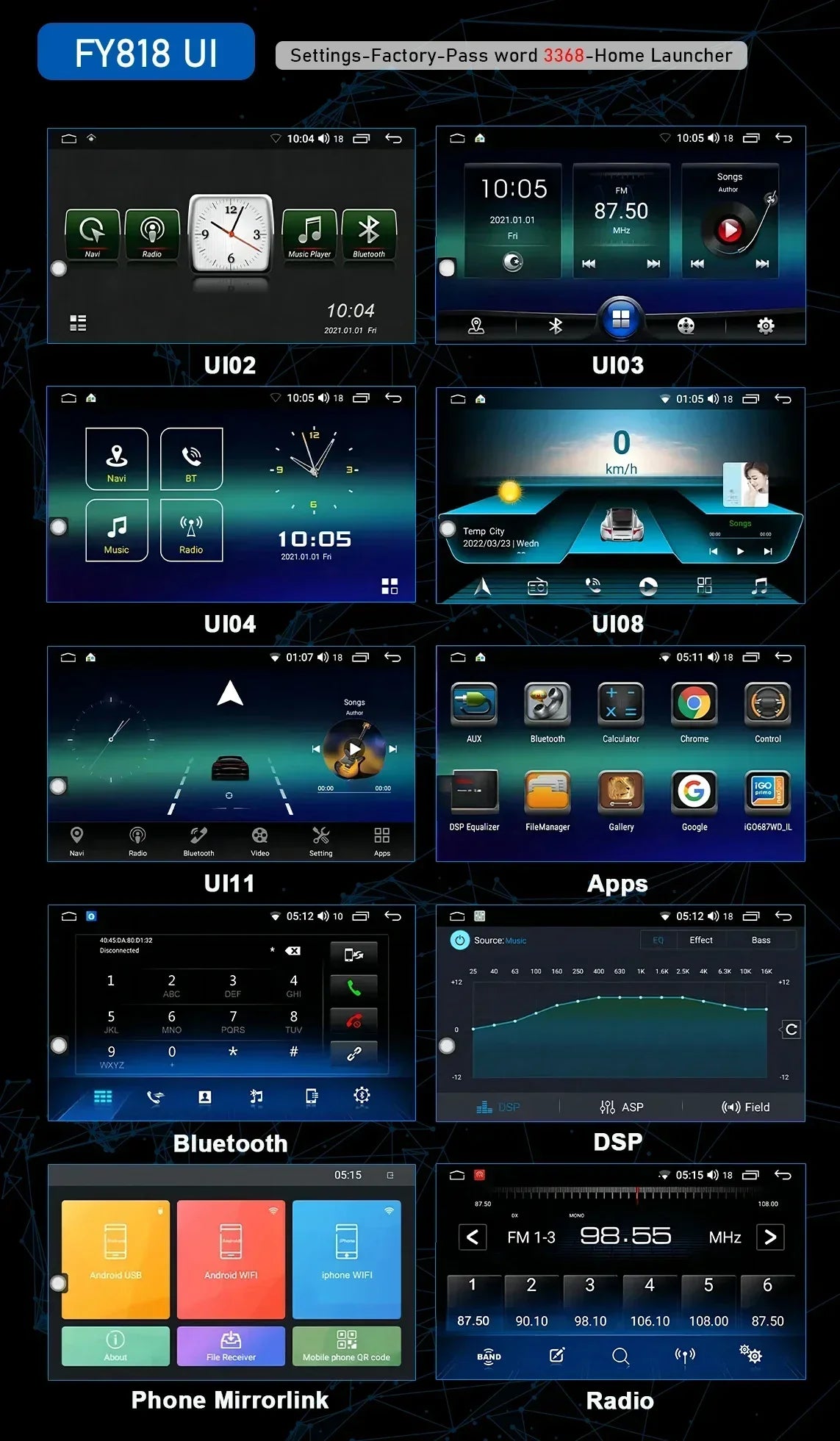 8-Inch Android Stereo for Selected Volvo Models