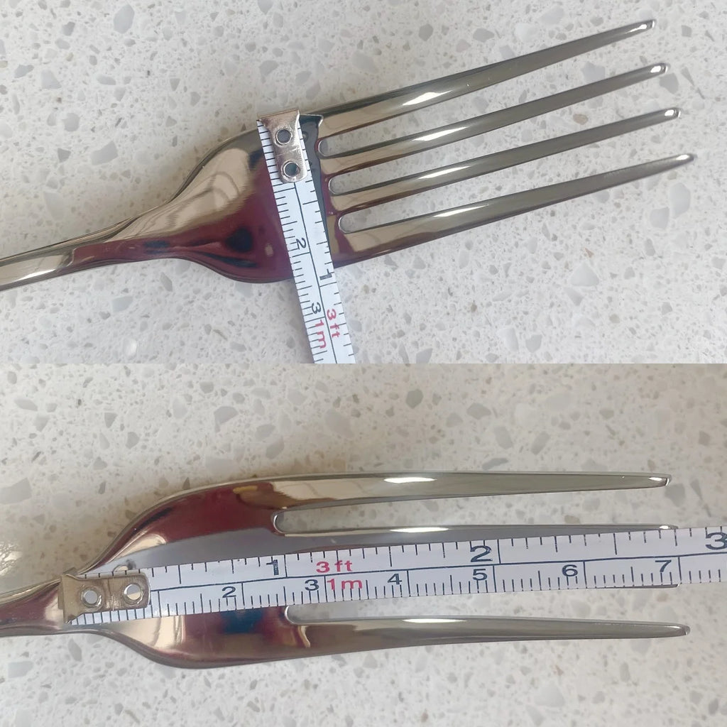 Hammered-Handle Stainless Steel Dinner Forks