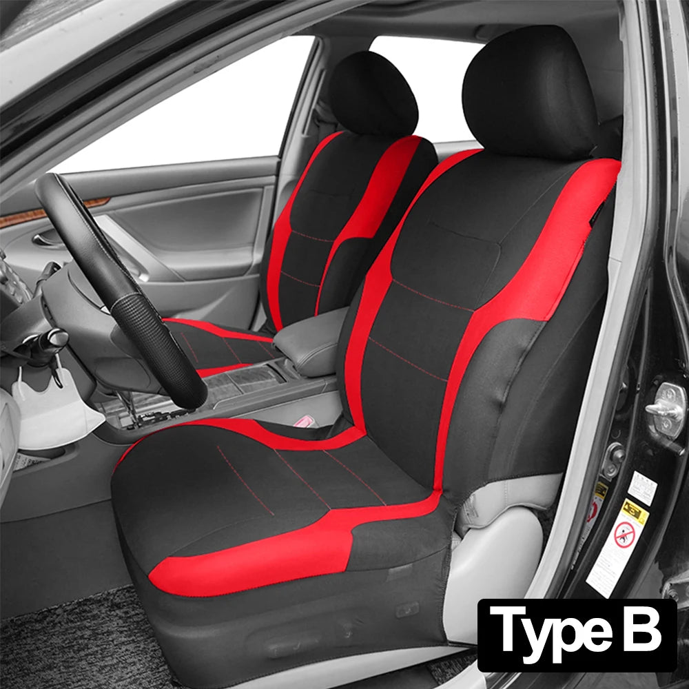 AUTO PLUS Two-Tone Polyester Seat Covers