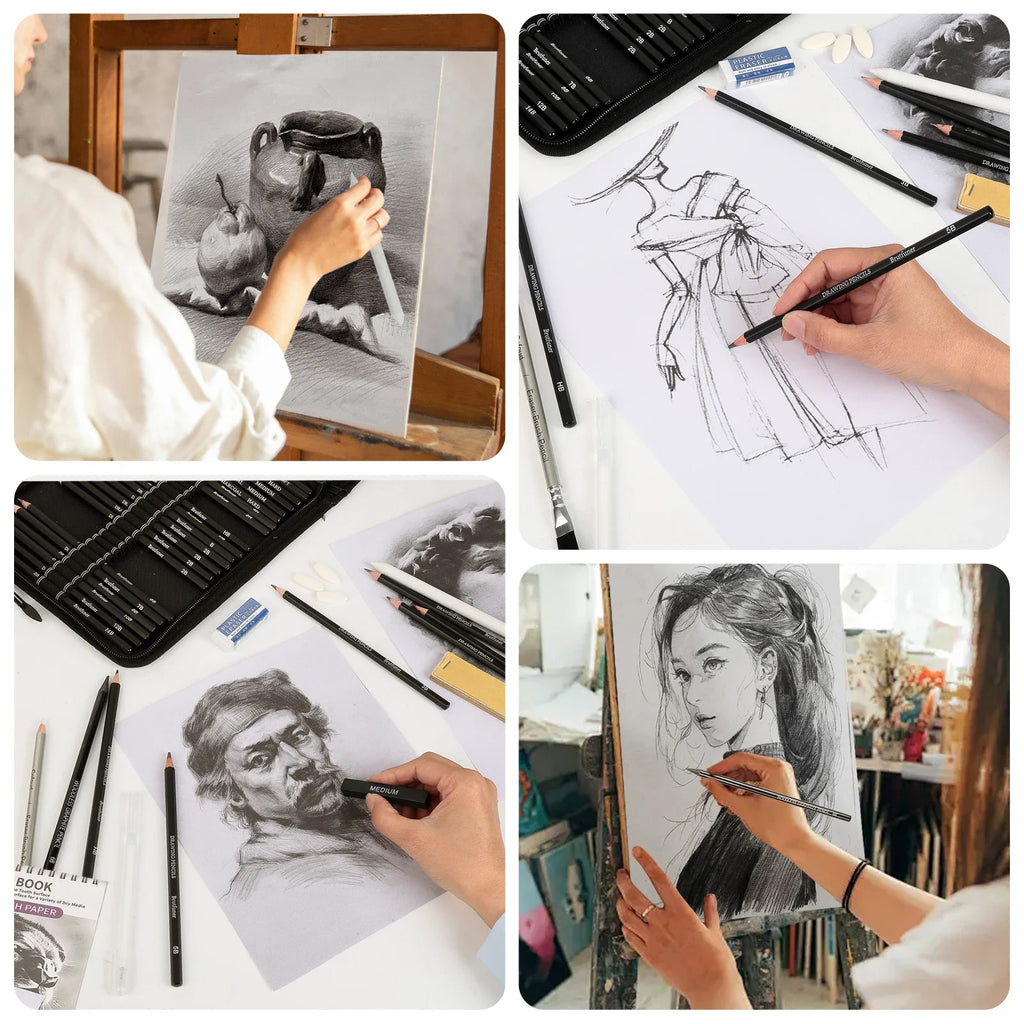 Artist Drawing & Sketching Kit – 18 to 126 Pieces