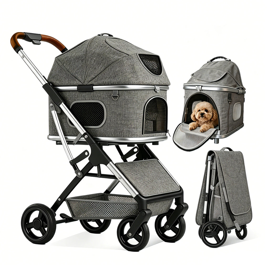 Pet Stroller for Dog & Cat, Pubby Stroller Upload to 55lbs,Dog Basket,Luxury Dog Stroller Whispering Desires Shoppe