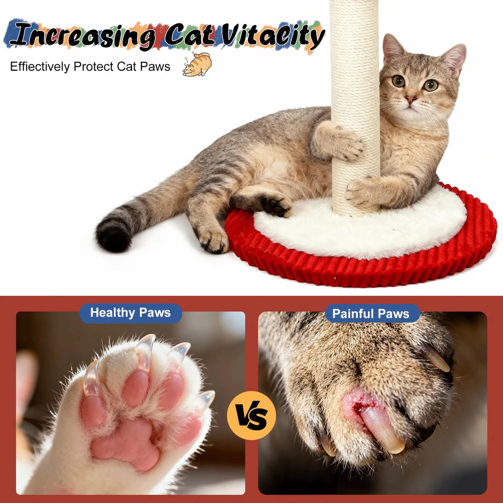 39" Carousel Cat Scratching Post with Rotating Top