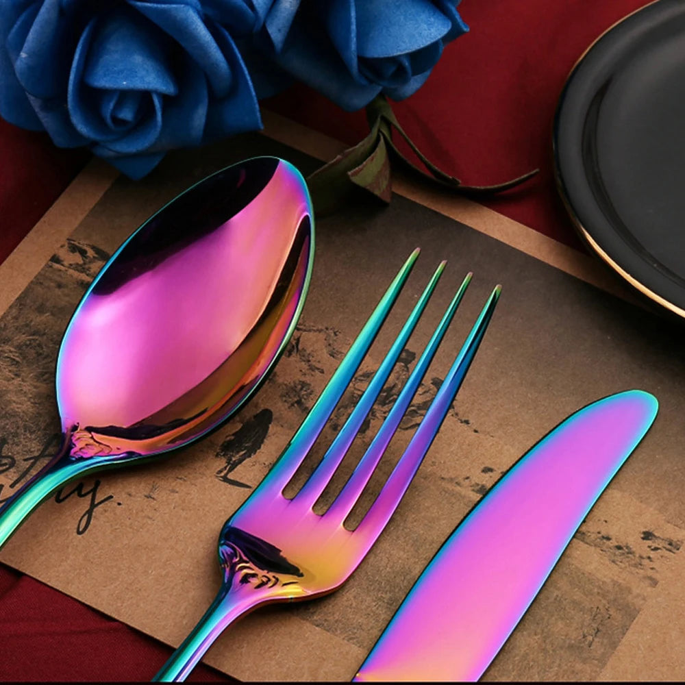 Vintage-Style Stainless Steel Flatware — Assorted Sets