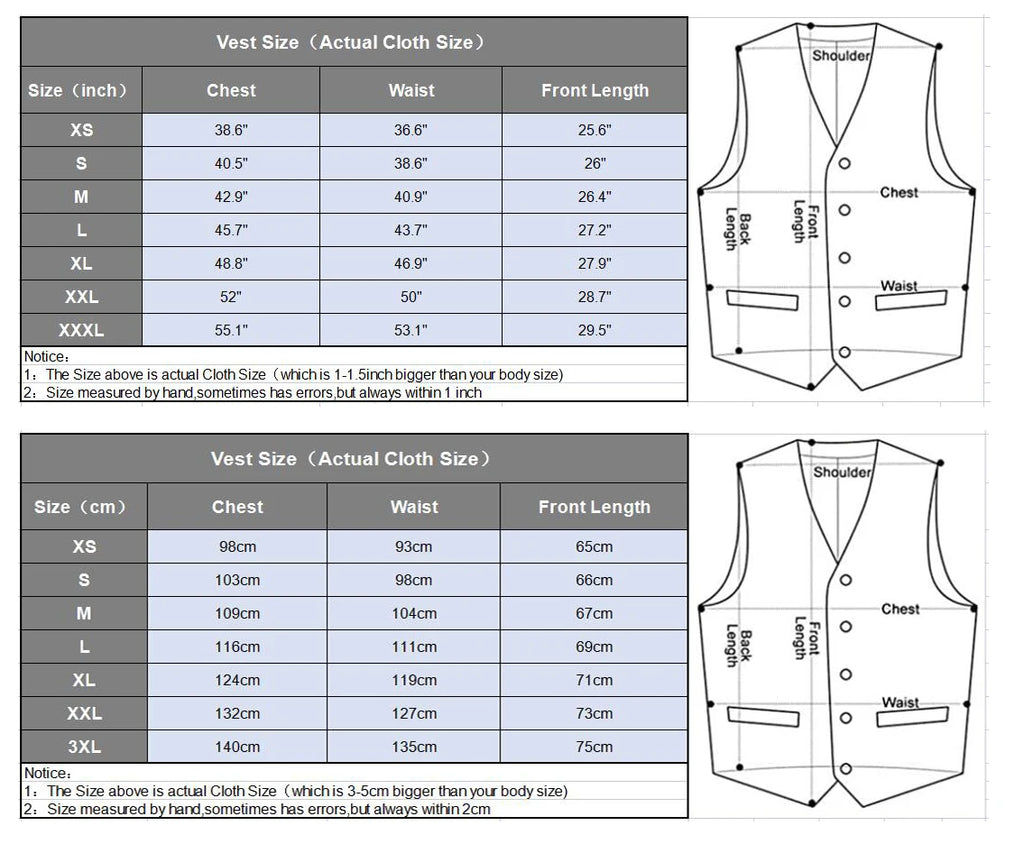 Men's Herringbone-Style Formal Suit Vest
