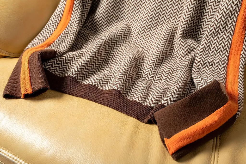 Women's Contrast-Color High-Neck Sweater