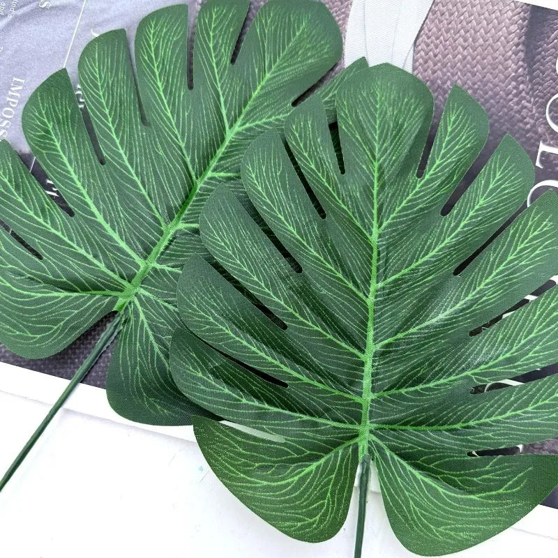 Artificial Monstera Leaf Stems, 30 cm