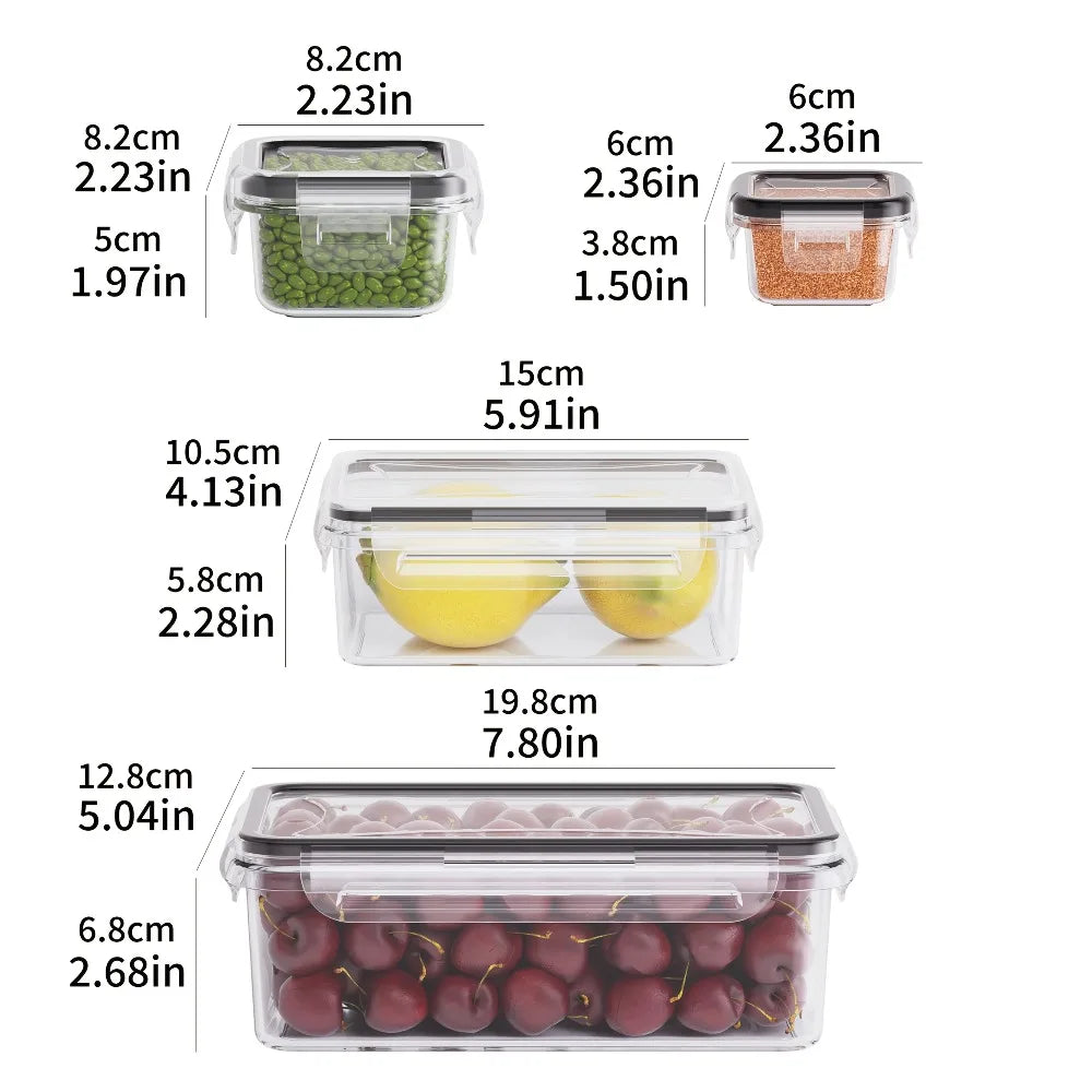 Locking-Lid Food Storage Containers — 8-Piece Option