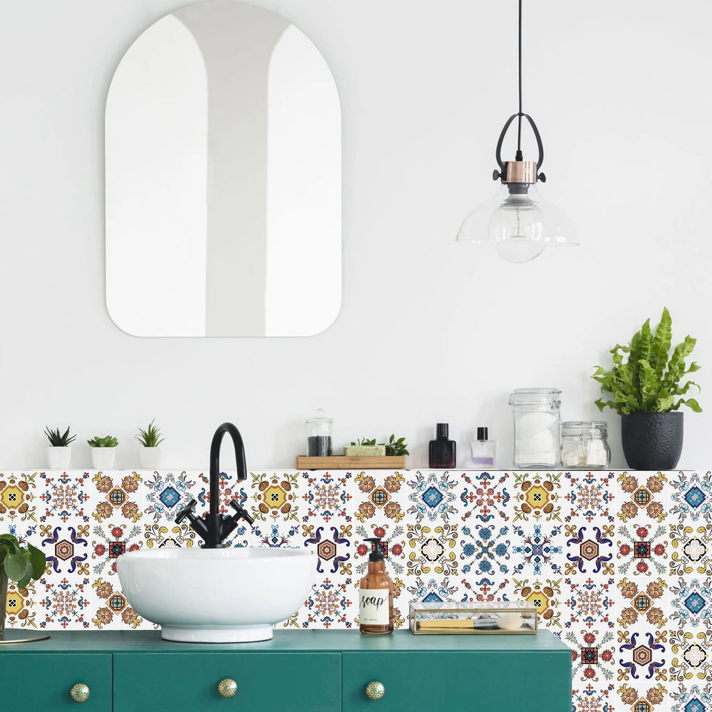 Decorative Self-Adhesive Tile Stickers – 24 Pieces