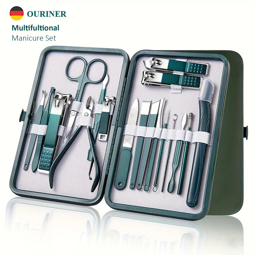 Stainless Steel Manicure & Pedicure Kit with Case
