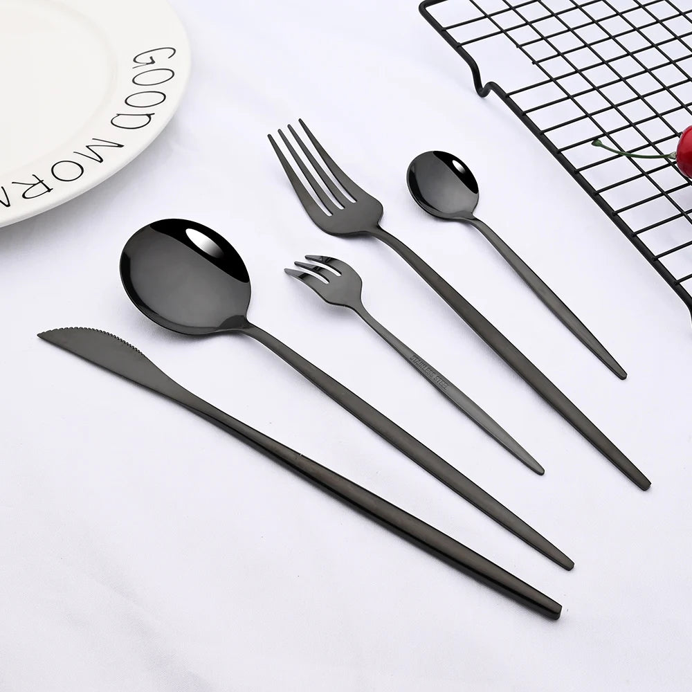 uniturcky Stainless Steel Flatware — 30 Pieces