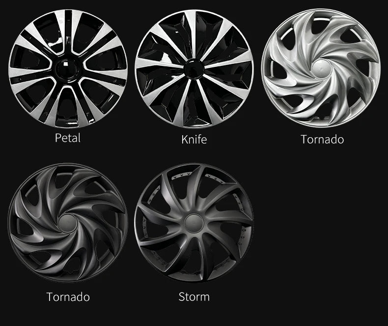 MOTENIO 15-Inch Wheel Covers – Set of 4