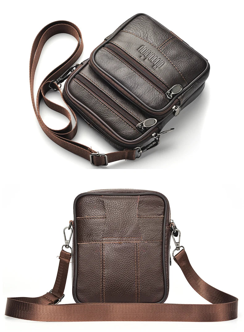 Men's Leather Crossbody Bag