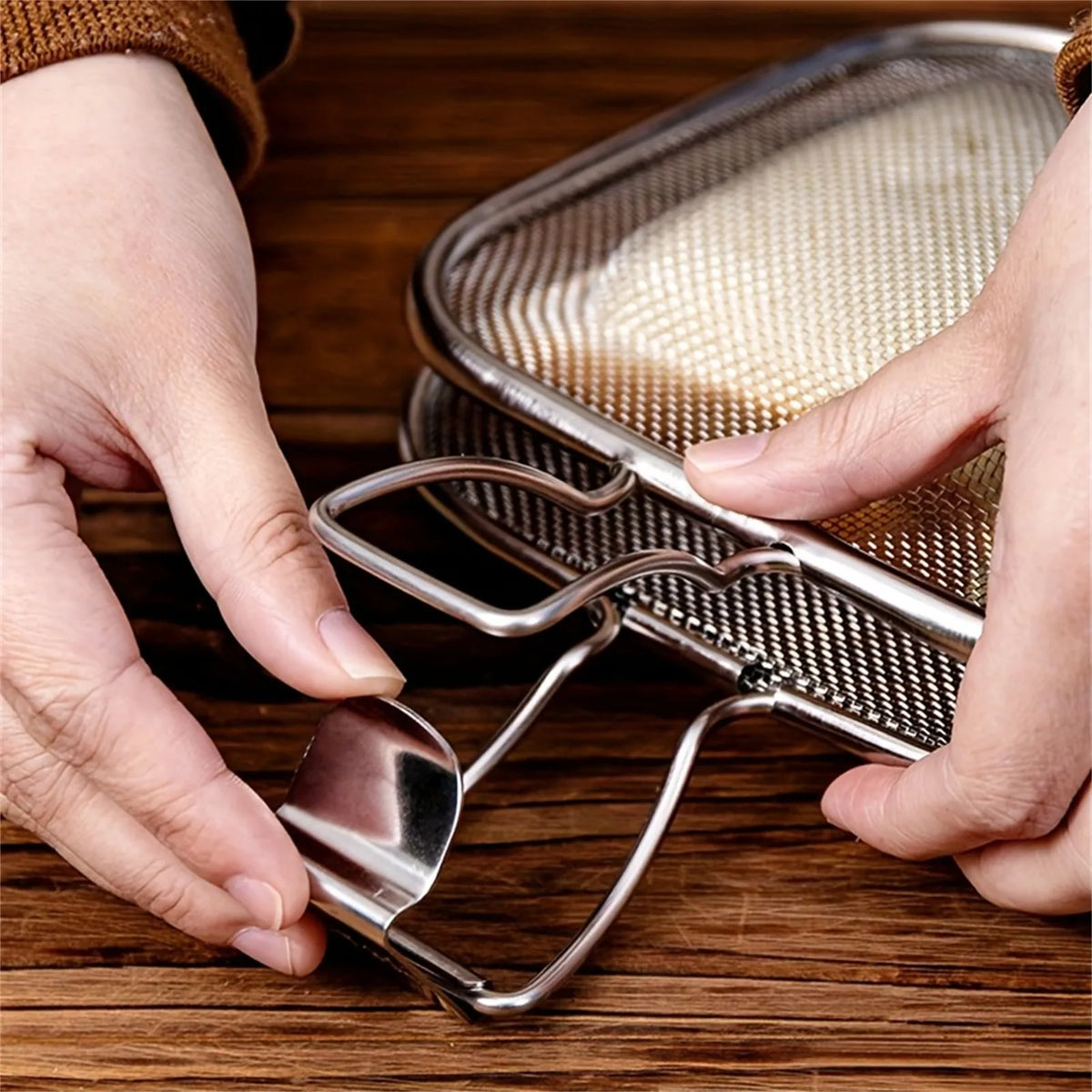 Stainless Steel Sandwich Grill Basket