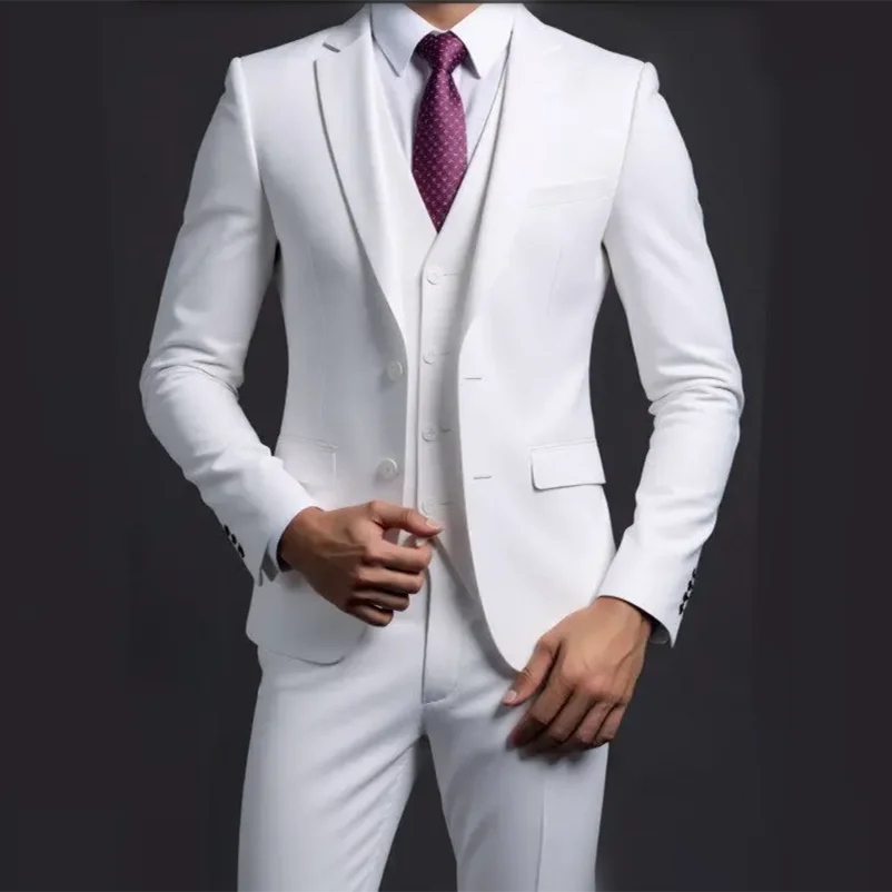 Men's Three-Piece Suit – Blazer, Vest & Trousers