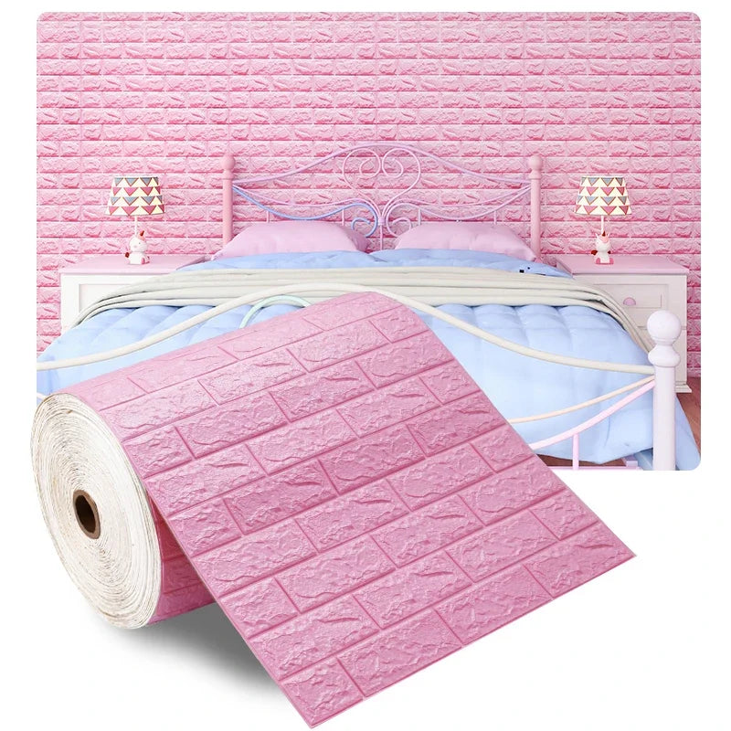3D Self-Adhesive Foam Brick Wall Panels