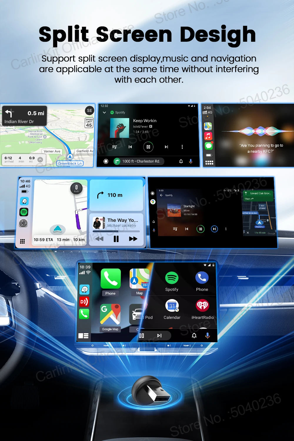 CarlinKit Mini Ultra 3 Wireless CarPlay & Android Auto Adapter