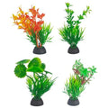 Artificial Aquarium Plants, 4" Tall, 4-Pack
