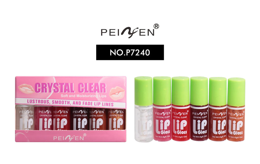 Mirror-Shine Lip Gloss – 6-Piece Set