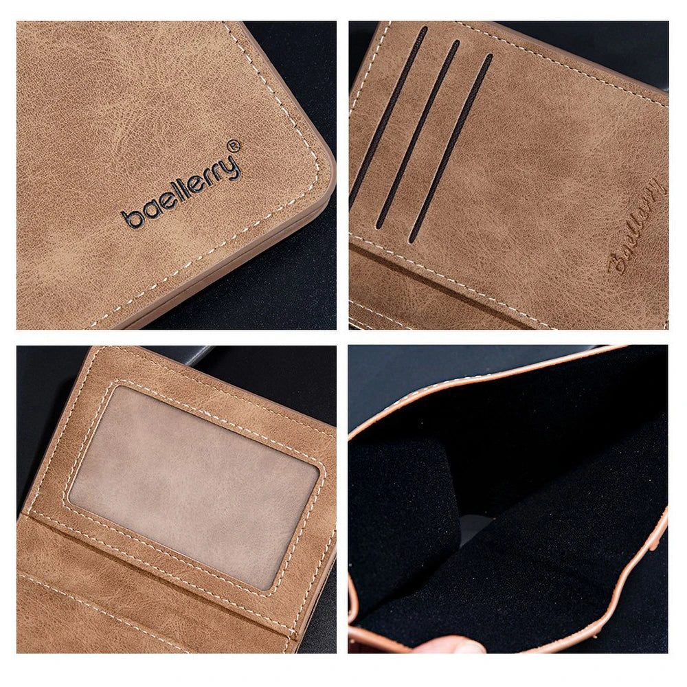 Baellerry Men's PU Wallet with Money Clip