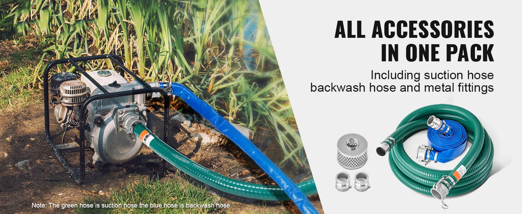 SucceBuy 2" Suction & Backwash Hose Kit